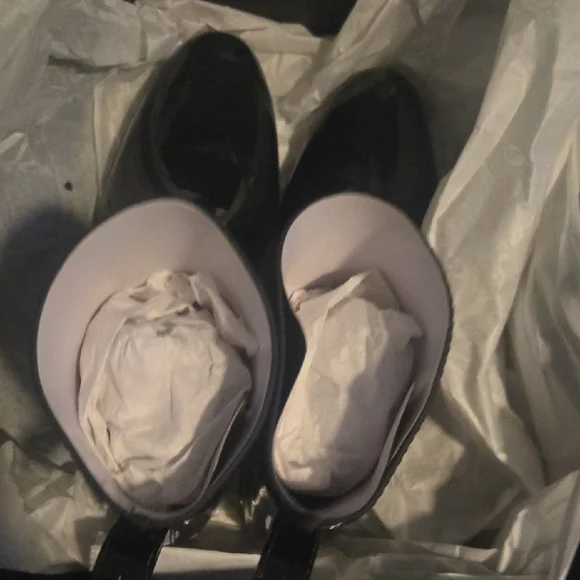 Black and Gray Ankle Rain Boots with Red Accent COACH Size 11 - Picture 4 of 7